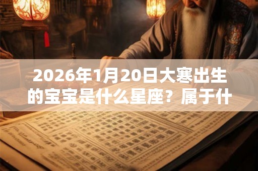 2026年1月20日大寒出生的宝宝是什么星座？属于什么星象？