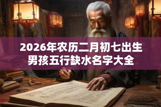 2026年农历二月初七出生男孩五行缺水名字大全