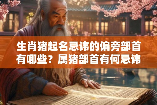 生肖猪起名忌讳的偏旁部首有哪些？属猪部首有何忌讳？