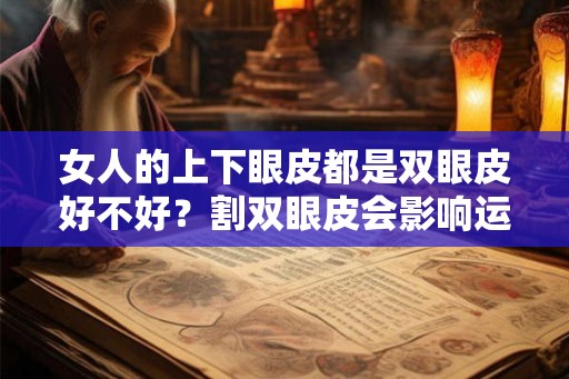 女人的上下眼皮都是双眼皮好不好？割双眼皮会影响运势吗？