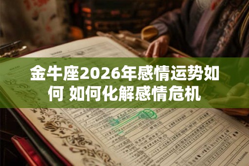 金牛座2026年感情运势如何 如何化解感情危机