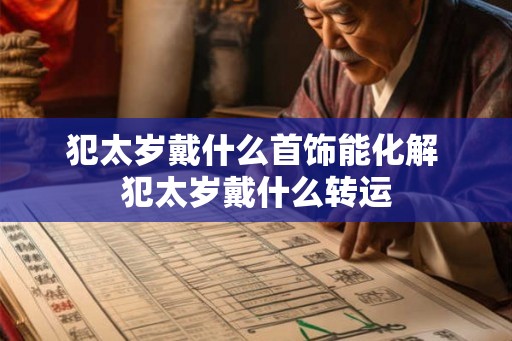 犯太岁戴什么首饰能化解 犯太岁戴什么转运