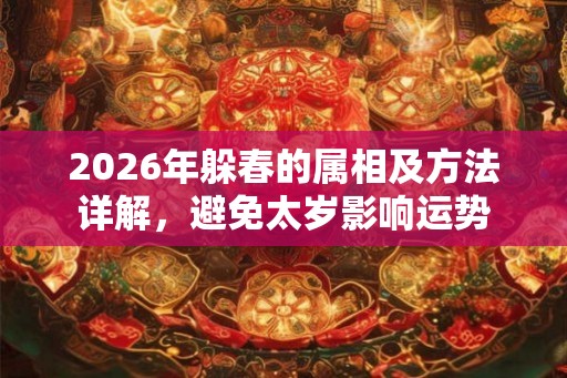 2026年躲春的属相及方法详解，避免太岁影响运势