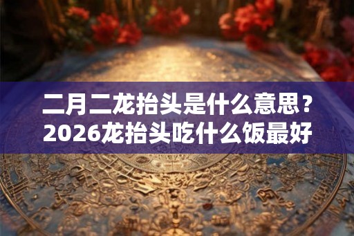 二月二龙抬头是什么意思？2026龙抬头吃什么饭最好？