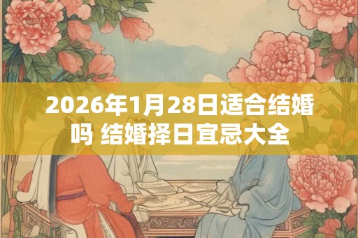 2026年1月28日适合结婚吗 结婚择日宜忌大全
