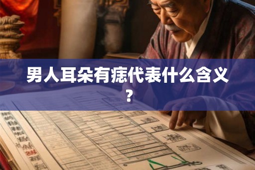男人耳朵有痣代表什么含义? 男人耳朵有痣代表什么含义?