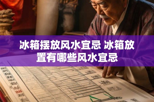 冰箱摆放风水宜忌 冰箱放置有哪些风水宜忌