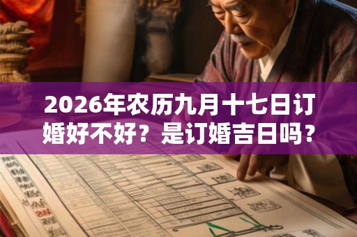 2026年农历九月十七日订婚好不好？是订婚吉日吗？
