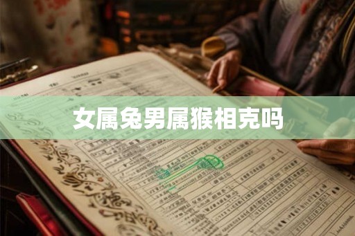 女属兔男属猴相克吗