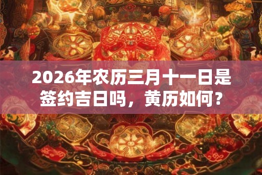 2026年农历三月十一日是签约吉日吗，黄历如何？