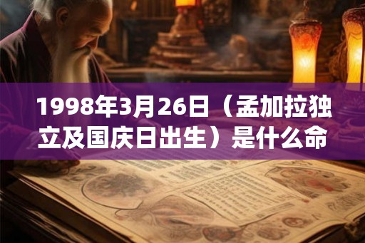 1998年3月26日（孟加拉独立及国庆日出生）是什么命_命运如何