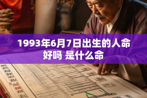 1993年6月7日出生的人命好吗 是什么命
