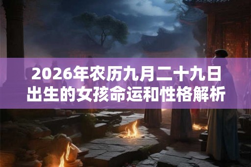 2026年农历九月二十九日出生的女孩命运和性格解析