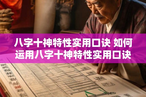 八字十神特性实用口诀 如何运用八字十神特性实用口诀