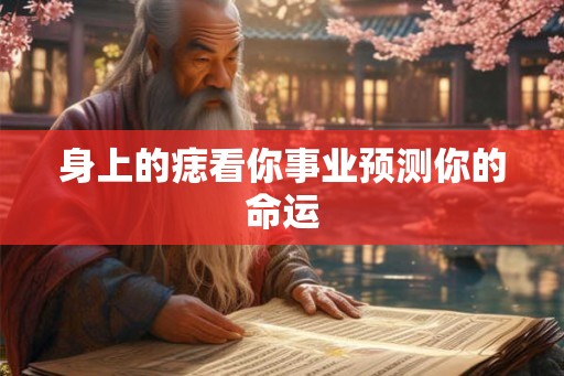 身上的痣看你事业预测你的命运 身上的痣看你事业预测你的命运