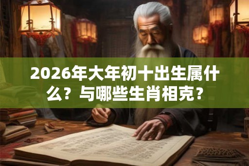 2026年大年初十出生属什么?与哪些生肖相克? 2026年大年初十出生属什么?与哪些生肖相克?