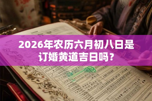 2026年农历六月初八日是订婚黄道吉日吗？