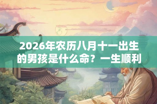 2026年农历八月十一出生的男孩是什么命?一生顺利吗? 2026年农历八月十一出生的男孩是什么命?一生顺利吗?
