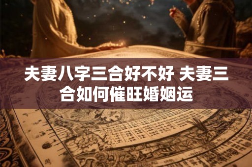 夫妻八字三合好不好 夫妻三合如何催旺婚姻运
