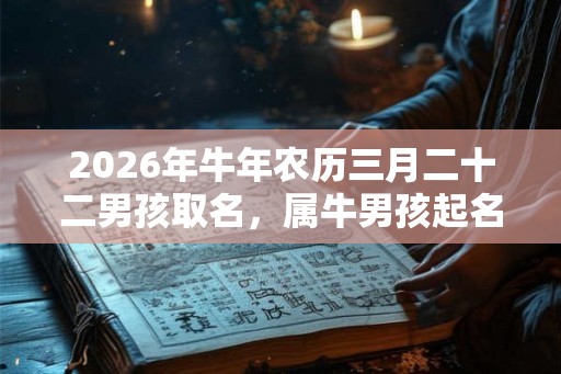 2026年牛年农历三月二十二男孩取名,属牛男孩起名注意事项! 2026年牛年农历三月二十二男孩取名,属牛男孩起名注意事项!