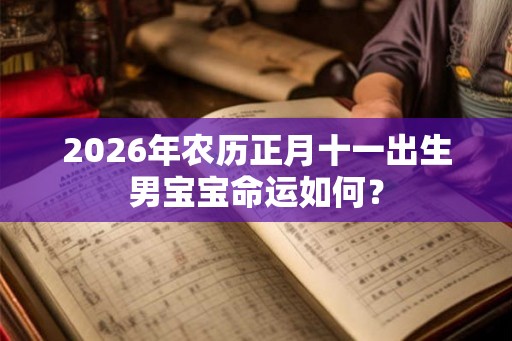 2026年农历正月十一出生男宝宝命运如何？