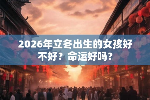 2026年立冬出生的女孩好不好？命运好吗？