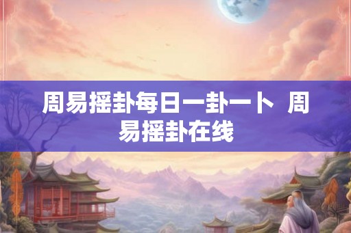 周易摇卦每日一卦一卜 周易摇卦在线 周易摇卦每日一卦一卜 周易摇卦在线