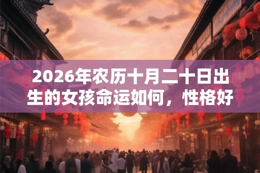 2026年农历十月二十日出生的女孩命运如何，性格好不好？