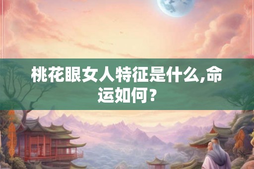 桃花眼女人特征是什么,命运如何？
