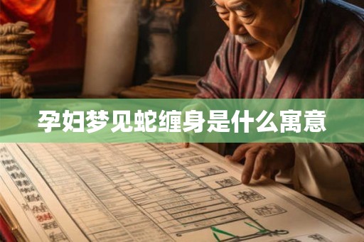 孕妇梦见蛇缠身是什么寓意
