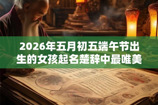 2026年五月初五端午节出生的女孩起名楚辞中最唯美的名字！