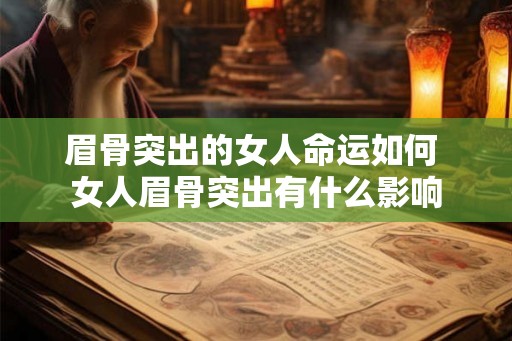 眉骨突出的女人命运如何 女人眉骨突出有什么影响 眉骨突出的女人命运如何 女人眉骨突出有什么影响