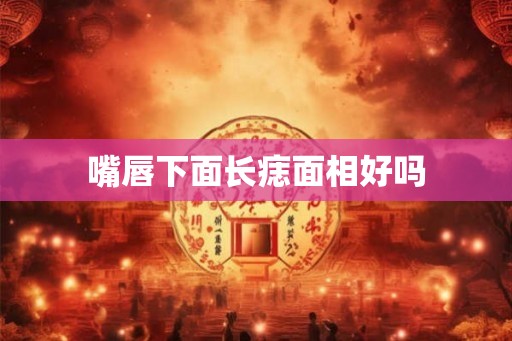 嘴唇下面长痣面相好吗 嘴唇下面长痣面相好吗