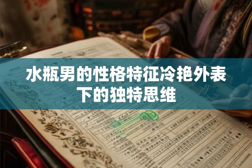 水瓶男的性格特征冷艳外表下的独特思维