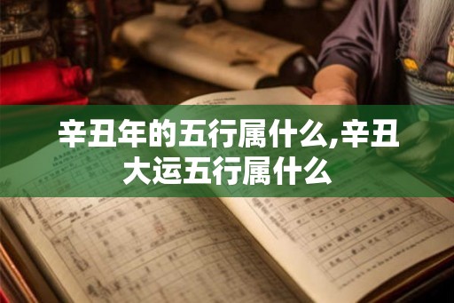 辛丑年的五行属什么,辛丑大运五行属什么