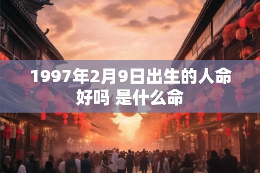 1997年2月9日出生的人命好吗 是什么命