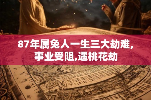 87年属兔人一生三大劫难,事业受阻,遇桃花劫