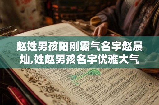 赵姓男孩阳刚霸气名字赵晨灿,姓赵男孩名字优雅大气2026年