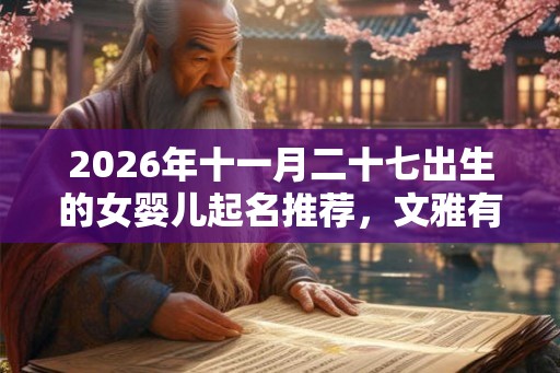 2026年十一月二十七出生的女婴儿起名推荐，文雅有气质的名字