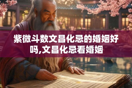 紫微斗数文昌化忌的婚姻好吗,文昌化忌看婚姻