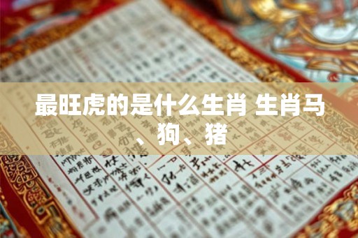最旺虎的是什么生肖 生肖马、狗、猪