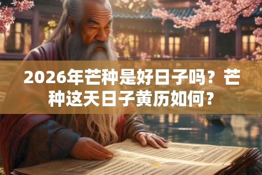 2026年芒种是好日子吗？芒种这天日子黄历如何？