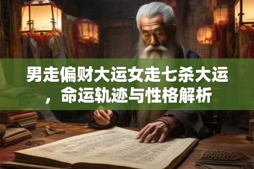 男走偏财大运女走七杀大运,命运轨迹与性格解析 男走偏财大运女走七杀大运,命运轨迹与性格解析