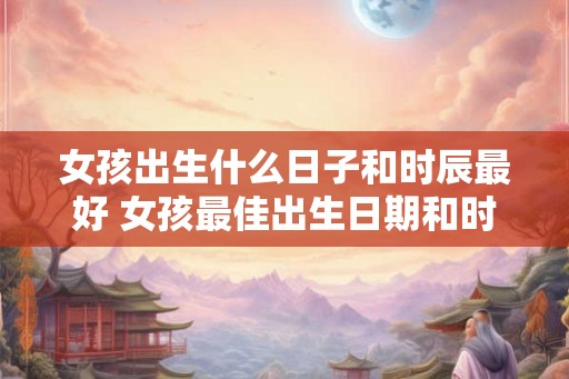 女孩出生什么日子和时辰最好 女孩最佳出生日期和时间