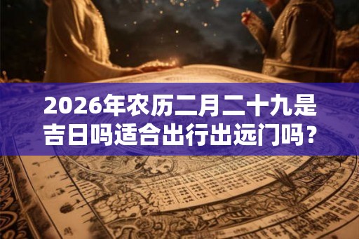 2026年农历二月二十九是吉日吗适合出行出远门吗？