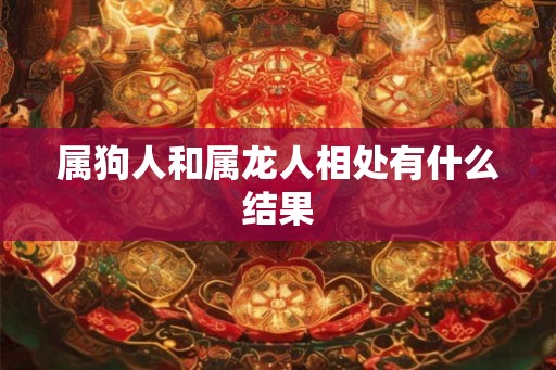 属狗人和属龙人相处有什么结果