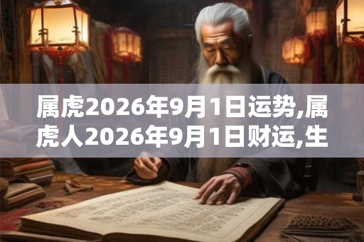 属虎2026年9月1日运势,属虎人2026年9月1日财运,生肖虎2026年9月1日运势