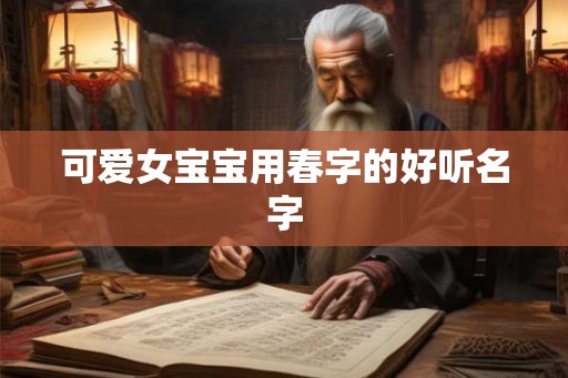 可爱女宝宝用春字的好听名字