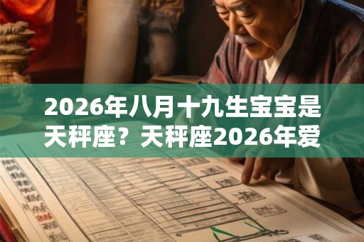 2026年八月十九生宝宝是天秤座？天秤座2026年爱情运好吗？