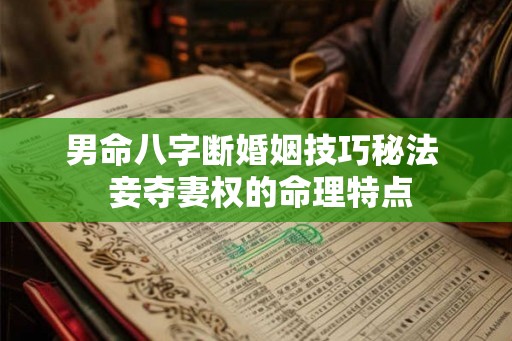 男命八字断婚姻技巧秘法  妾夺妻权的命理特点